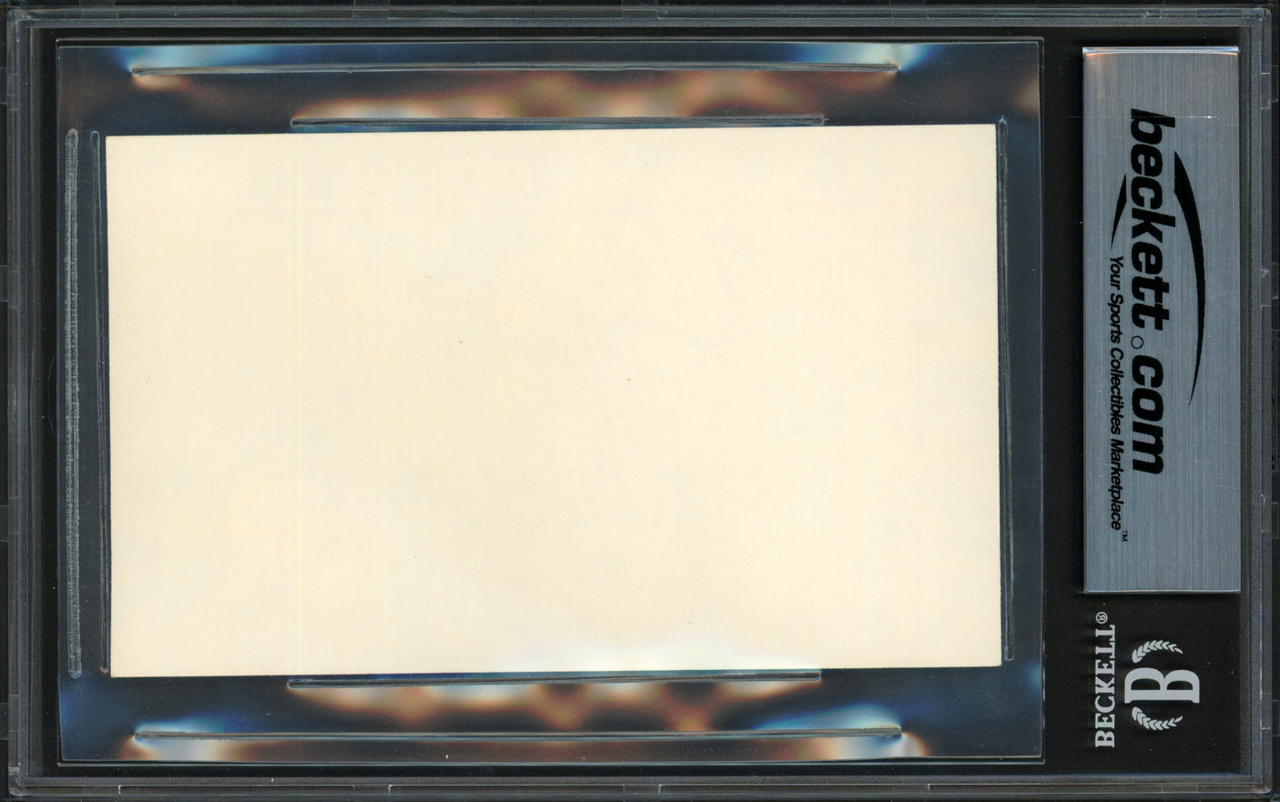 Bo Schembechler Autographed 3x5 Index Card Michigan Wolverines Beckett BAS #17607397