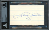 Johnny Unitas Autographed 3x5 Index Card Baltimore Colts Beckett BAS #17607402