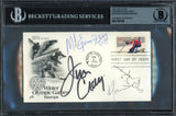 1980 Team USA Miracle on Ice Autographed First Day Cover With 4 Signatures Including Herb Brooks & Jim Craig Beckett BAS #17607455