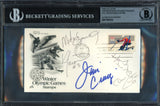 1980 Team USA Miracle on Ice Autographed First Day Cover With 5 Signatures Including Herb Brooks & Jim Craig Beckett BAS #17607514