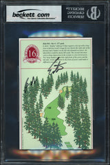 Tiger Woods Autographed 1998 PGA Championship Sahalee 4x6 Page Photo (With Bob Estes) Beckett BAS #17607685