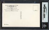 Ted Williams Autographed Hall of Fame HOF Plaque Postcard Boston Red Sox Beckett BAS #17607753