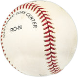 Willie Mays Autographed Official NL Stat Logo Baseball San Francisco Giants Beckett BAS #AE31067