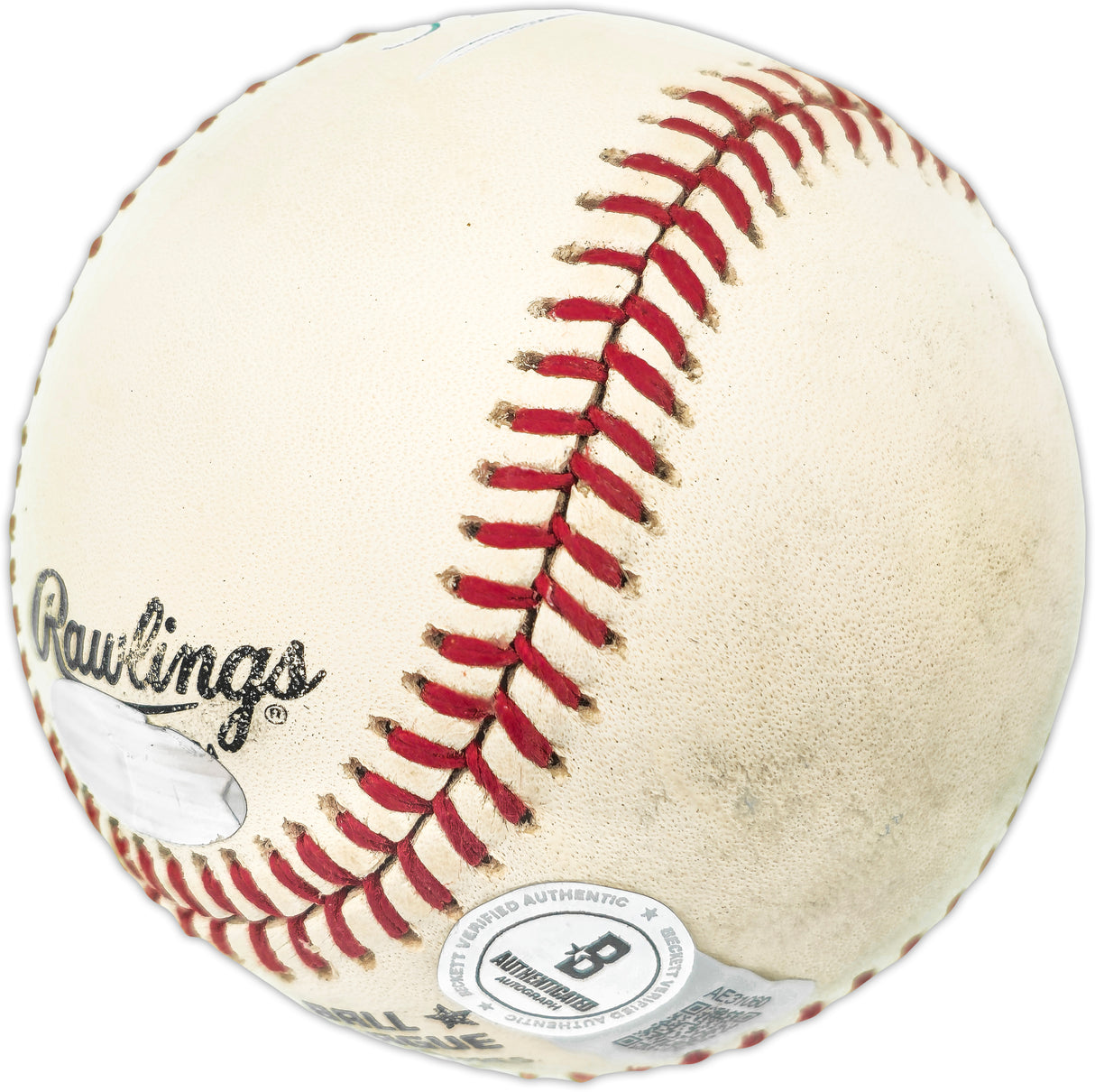 Willie Mays Autographed Official NL Baseball San Francisco Giants Beckett BAS #AE31060