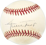 Willie Mays Autographed Official NL Baseball San Francisco Giants Beckett BAS #AE31056