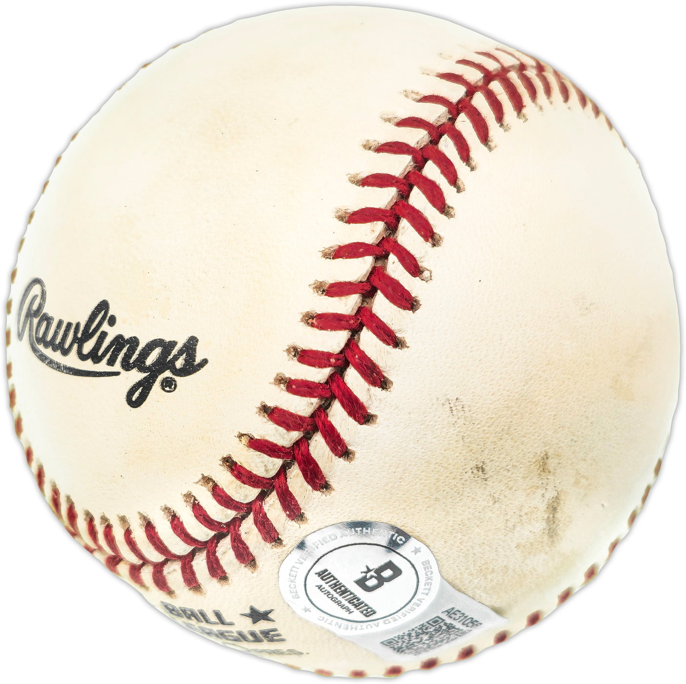 Willie Mays Autographed Official NL Baseball San Francisco Giants Beckett BAS #AE31056