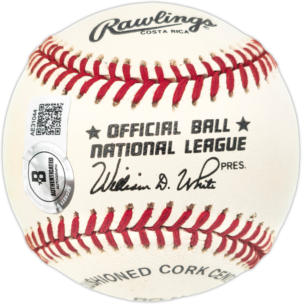 Willie Mays Autographed Official NL Baseball San Francisco Giants Beckett BAS #AE31044