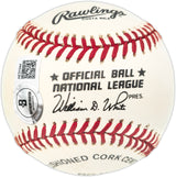 Willie Mays Autographed Official NL Baseball San Francisco Giants Beckett BAS #AE31044