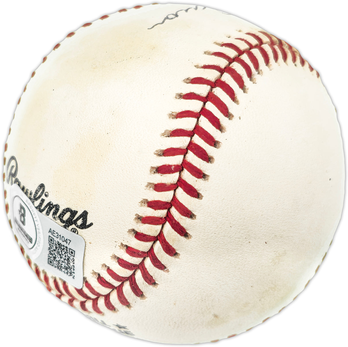 Hank Aaron Autographed Official NL Baseball Atlanta Braves Beckett BAS #AE31047