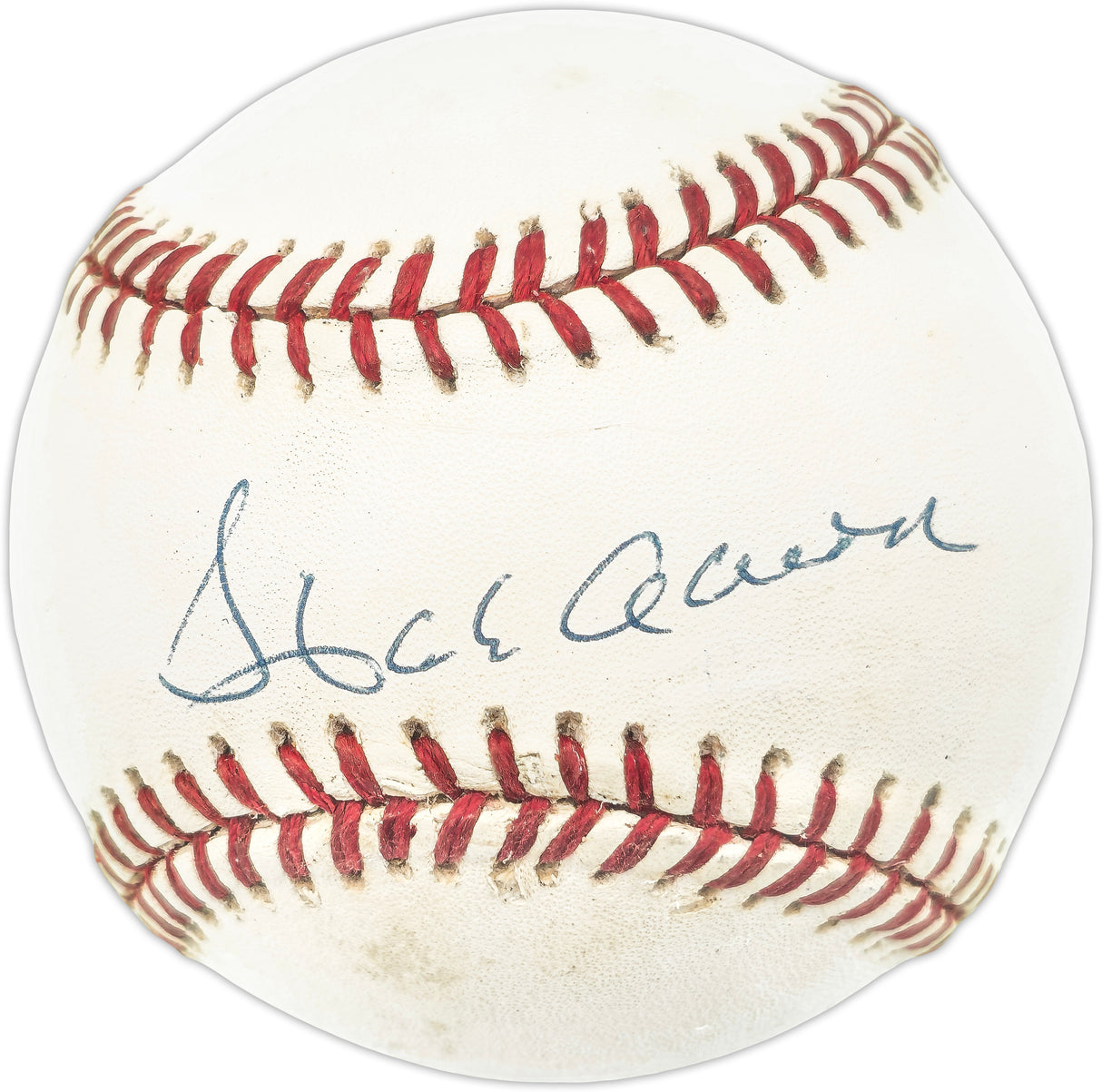 Hank Aaron Autographed Official NL Baseball Atlanta Braves Beckett BAS #AE31066