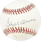 Hank Aaron Autographed Official NL Baseball Atlanta Braves Beckett BAS #AE31066