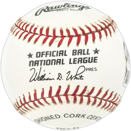 Hank Aaron Autographed Official NL Baseball Atlanta Braves Beckett BAS #AE31066