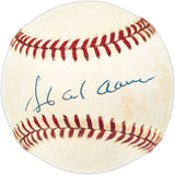 Hank Aaron Autographed Official NL Baseball Atlanta Braves Beckett BAS #AE31043