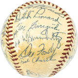 1953 Chicago Cubs Team Autographed Official Giles NL Baseball With 25 Signatures Including Ralph Kiner Beckett BAS #AE31057