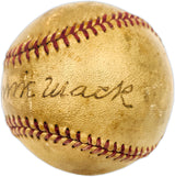 Connie Mack Autographed Official League Baseball Philadelphia A's Beckett BAS #AE31059