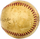 Connie Mack Autographed Official League Baseball Philadelphia A's Beckett BAS #AE31059