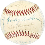 1976 Cincinnati Reds Team Autographed Official Feeney NL Baseball World Series Champs With 26 Signatures Including Joe Morgan Beckett BAS #AE01813