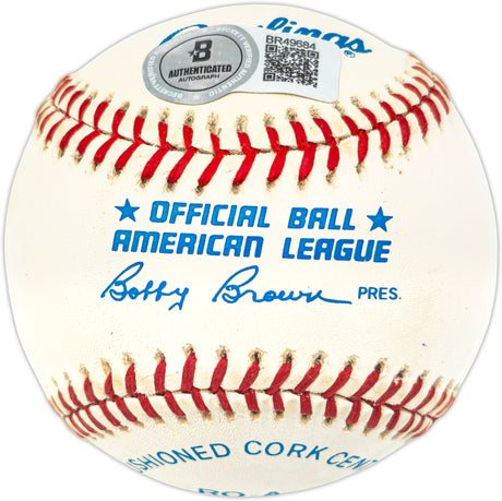 Ken Griffey Jr. Autographed Official AL Baseball Seattle Mariners Vintage Rookie Signature Beckett BAS QR #BR49684