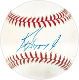 Ken Griffey Jr. Autographed Official AL Baseball Seattle Mariners Vintage Rookie Signature Beckett BAS QR #BR49685