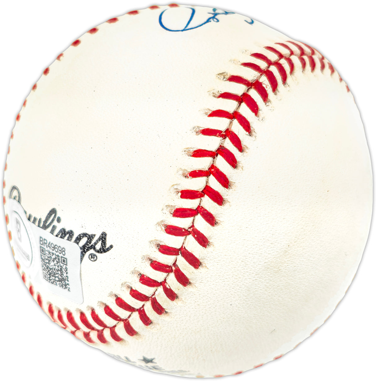 Willie McCovey Autographed Official NL Baseball San Francisco Giants Beckett BAS QR #BR49698