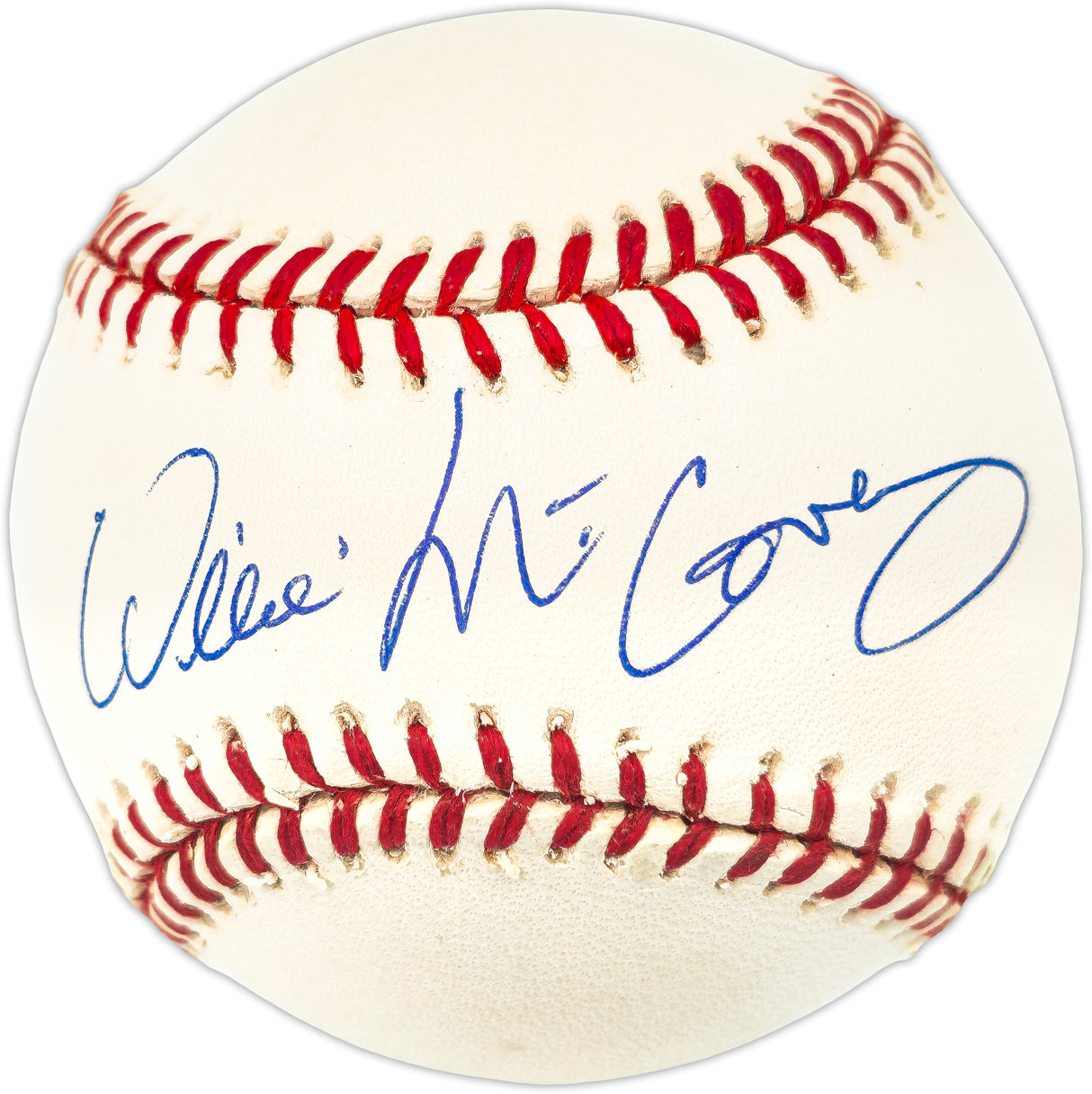 Willie McCovey Autographed Official NL Baseball San Francisco Giants Beckett BAS QR #BR49701