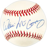 Willie McCovey Autographed Official NL Baseball San Francisco Giants Beckett BAS QR #BR49701