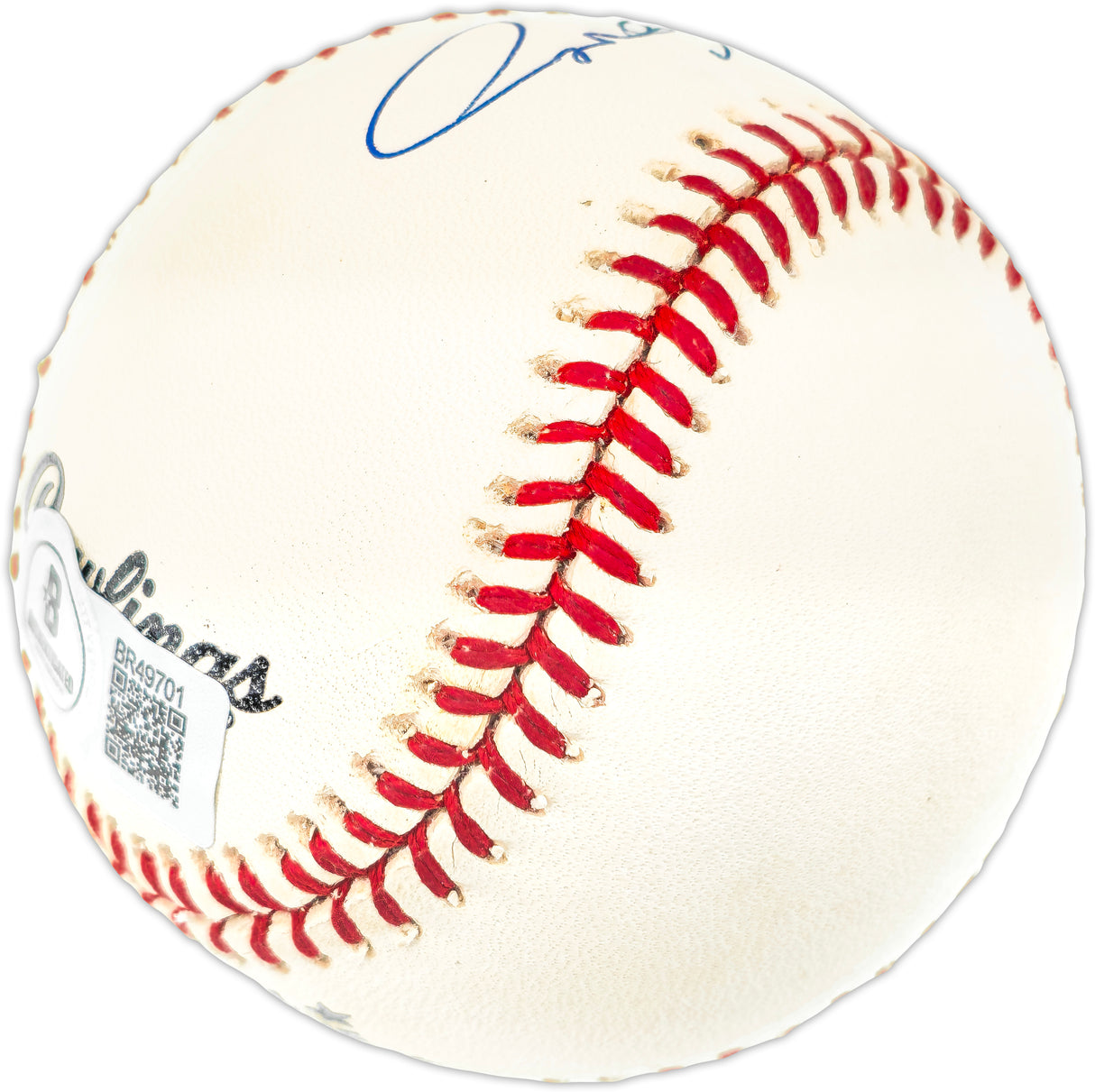 Willie McCovey Autographed Official NL Baseball San Francisco Giants Beckett BAS QR #BR49701