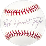 Bob "Hawk" Taylor Autographed Official MLB Baseball Milwaukee Braves Beckett BAS QR #BR49713
