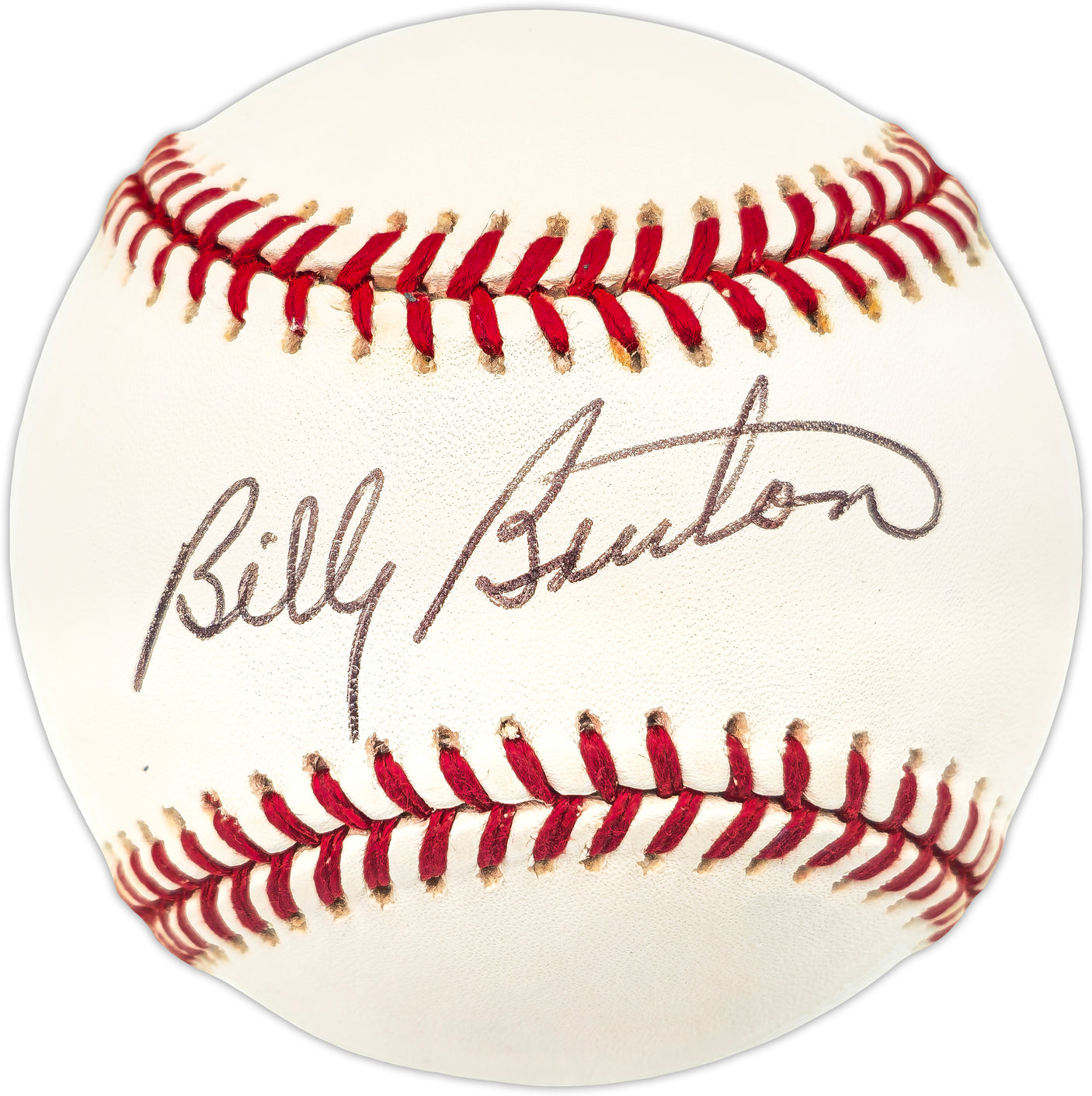 Billy Bruton Autographed Official AL Baseball Milwaukee Braves Beckett BAS QR #BR49714