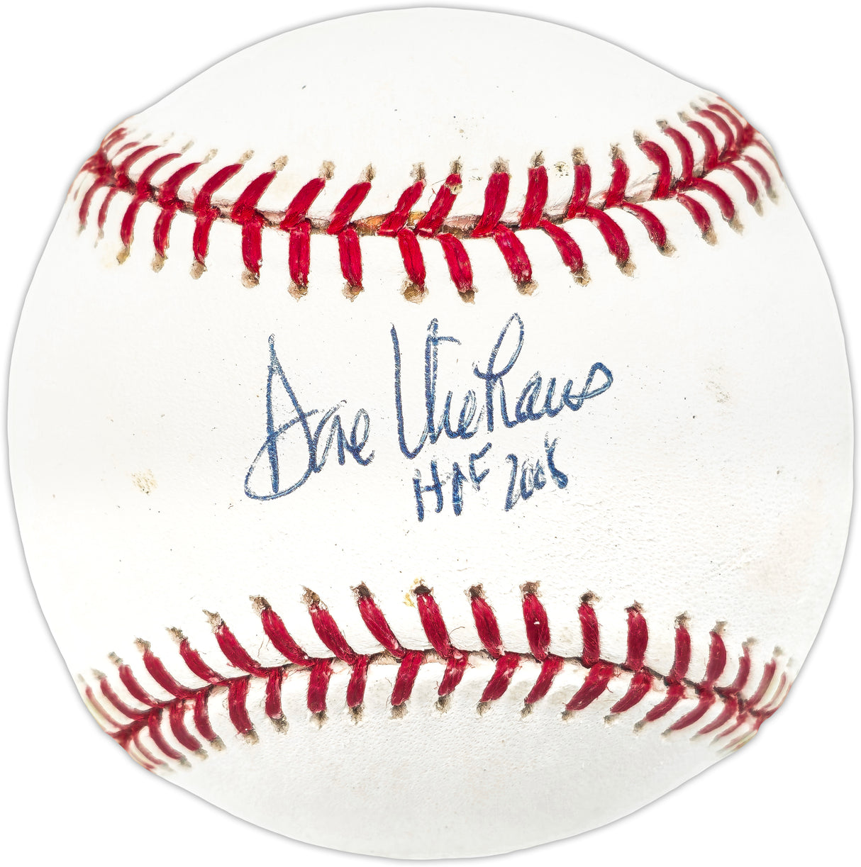 Dave Niehaus Autographed Official MLB Baseball Seattle Mariners "HOF 2008" Beckett BAS QR #BR49718