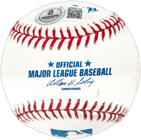 Dave Niehaus Autographed Official MLB Baseball Seattle Mariners "HOF 2008" Beckett BAS QR #BR49718