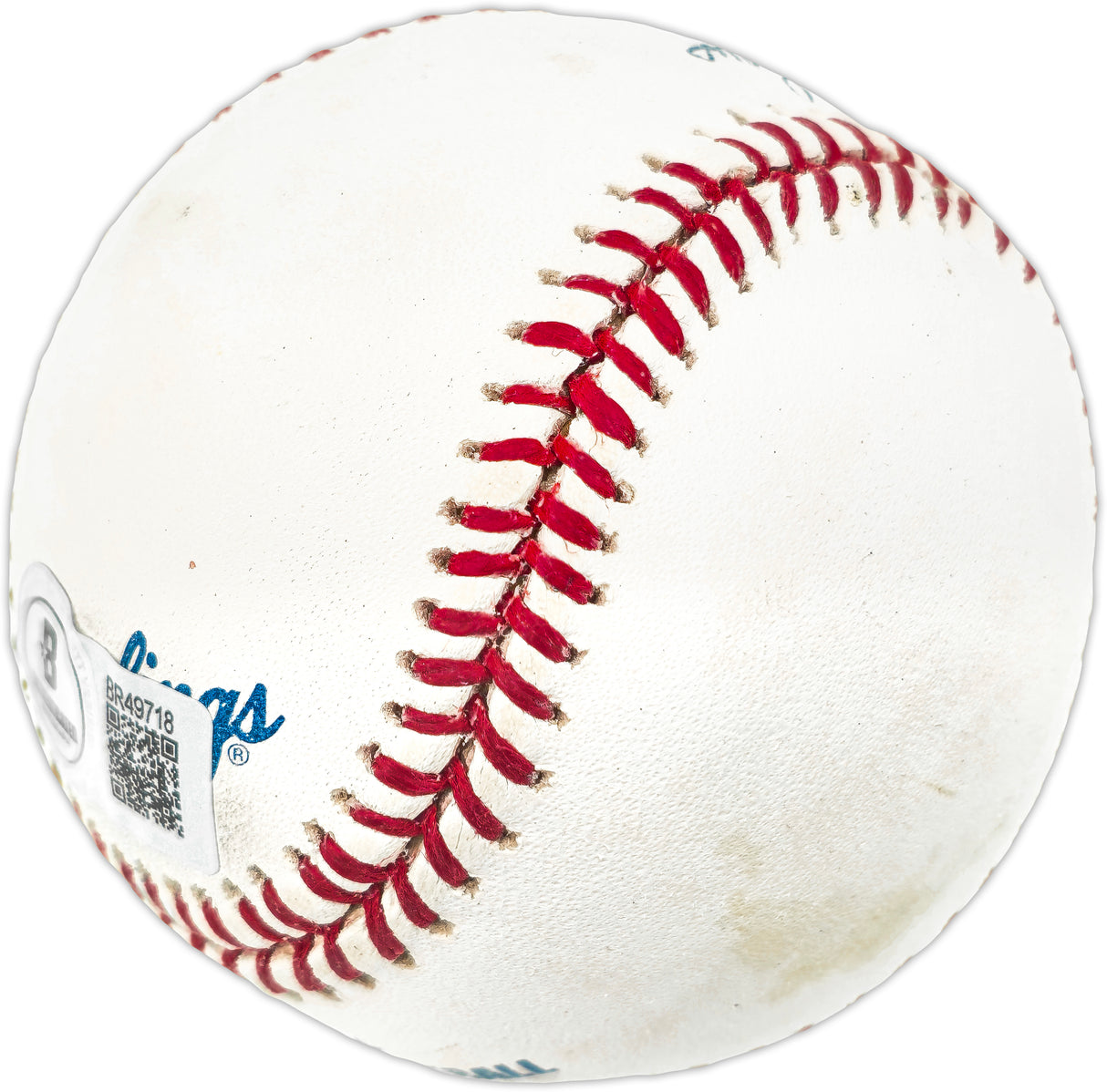Dave Niehaus Autographed Official MLB Baseball Seattle Mariners "HOF 2008" Beckett BAS QR #BR49718