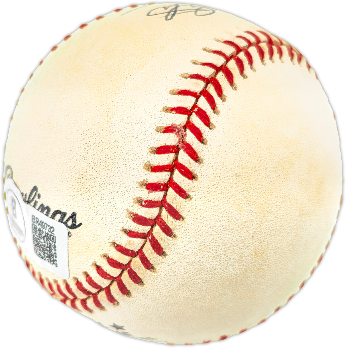 Enos Slaughter Autographed Official NL Baseball St. Louis Cardinals, New York Yankees "HOF 85" Beckett BAS QR #BR49732