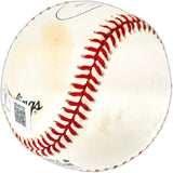 Pete Rose Autographed Official NL Baseball Cincinnati Reds Beckett BAS QR #BR49735