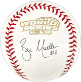 Bill Mueller Autographed Official 2004 World Series Logo Baseball Boston Red Sox Beckett BAS QR #BR49737