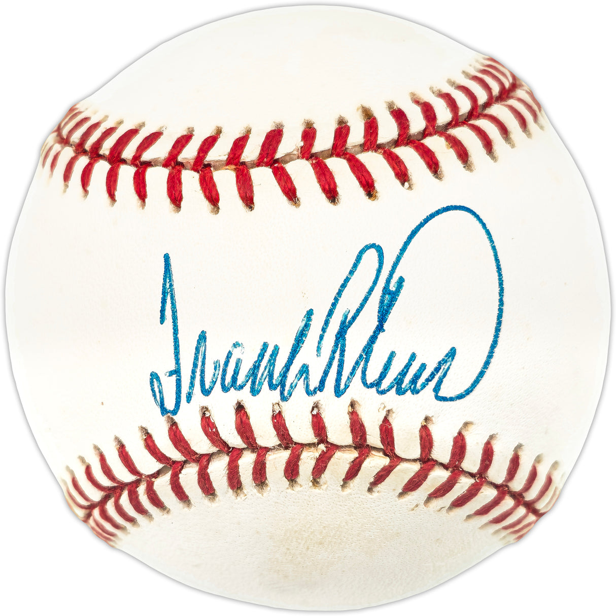 Frank Robinson Autographed Official NL Baseball Cincinnati Reds, Baltimore Orioles Beckett BAS QR #BR49742