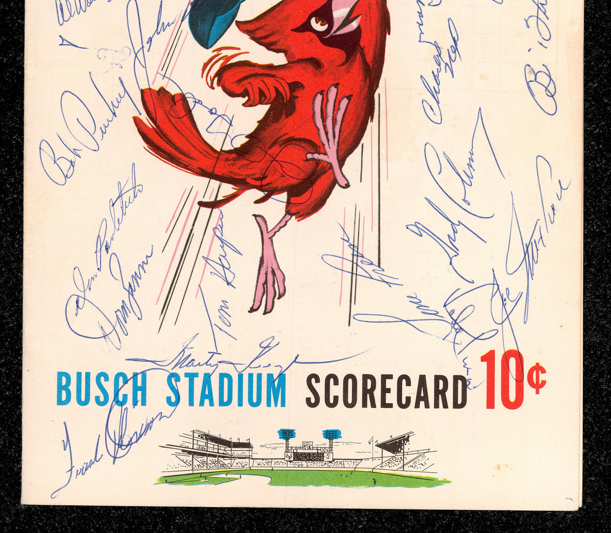 1963 Cincinnati Reds Team Autographed 7.5x11 Program With 25 Signatures Including Pete Rose (Rookie Signature) Beckett BAS #AE31432