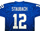Dallas Cowboys Roger Staubach Autographed Royal Blue Jersey Beckett BAS Witness Stock #212672