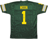 Edmonton Eskimos Warren Moon Autographed Green Jersey "CHOF '01" PSA/DNA Stock #212665