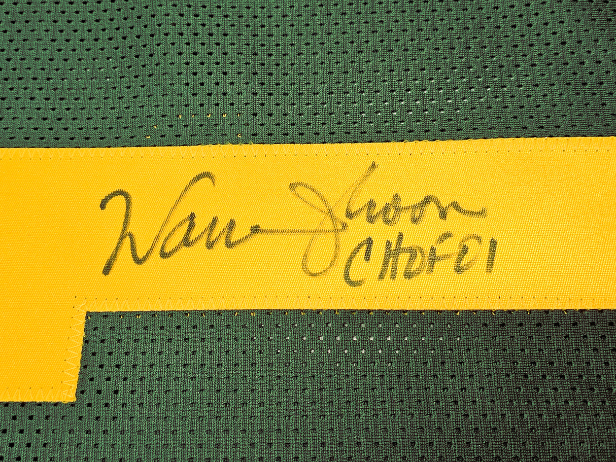 Edmonton Eskimos Warren Moon Autographed Green Jersey "CHOF '01" PSA/DNA Stock #212665
