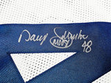 Dallas Cowboys Daryl Johnston Autographed White Jersey Beckett BAS QR Stock #212609