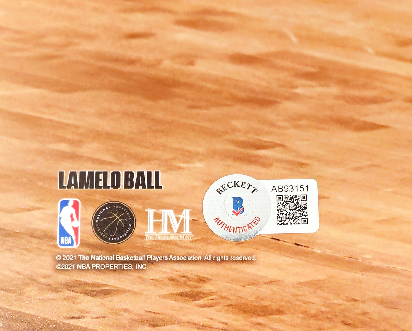 LaMelo Ball Autographed 16x20 Photo Charlotte Hornets Beckett BAS Stock #212973