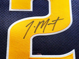 Murray State Racers Ja Morant Autographed Framed Blue Retro Brand Jersey JSA Stock #212662