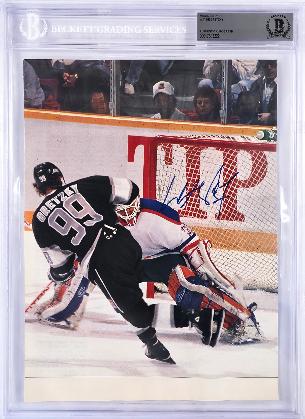 Wayne Gretzky Autographed 8x11 Magazine Page Photo Los Angeles Kings Beckett BAS #17603222