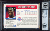Shaquille "Shaq" O'Neal Autographed 1992 Hoops Rookie Card #442 Orlando Magic BGS 9 Auto Grade Near Mint/Mint 8 Beckett BAS #15465620