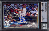 Juan Soto Autographed 2018 Topps Update Rookie Card #US104 New York Yankees BGS 9 Auto Grade Mint 9 Beckett BAS #15467512