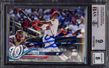 Juan Soto Autographed 2018 Topps Update Rookie Card #US104 New York Mets BGS 9 Auto Grade Near Mint/Mint 8 Beckett BAS #15467840