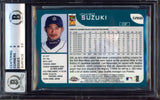 Ichiro Suzuki Autographed 2001 Topps Chrome Traded Rookie Card #T266 Seattle Mariners BGS 9 Auto Grade Gem Mint 10 Beckett BAS #15464720