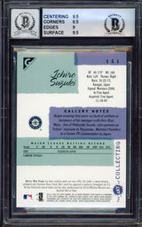 Ichiro Suzuki Autographed 2001 Topps Gallery Rookie Card #151A Seattle Mariners BGS 8.5 Auto Grade Gem Mint 10 Beckett BAS #15463817