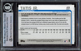 Fernando Tatis Jr. Autographed 2019 Topps Rookie Card #410 San Diego Padres Beckett BAS #15470100